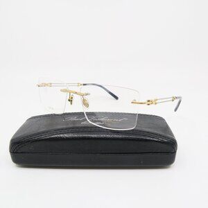 Paul Vosheront PV 637 C1 23K Gold Plated Gold & Silver Rimless Eyeglasses.